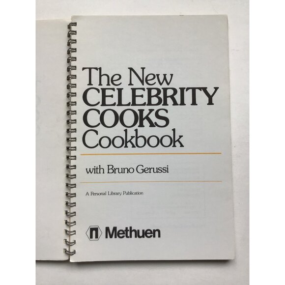 New Celebrity Cooks Cookbook With Bruno Gerussi Coil Bound CBC TV Vintage 1979 - Picture 3 of 9